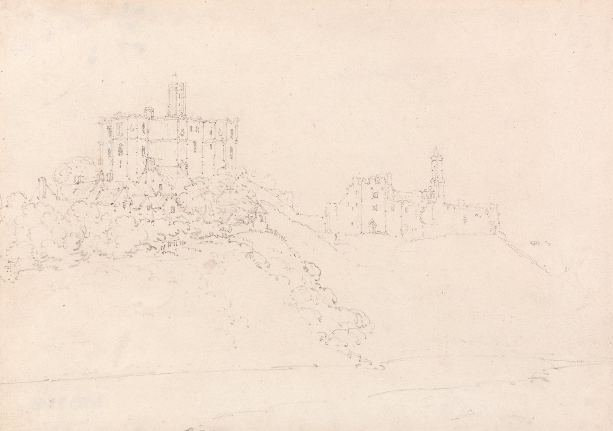 Warkworth Castle, Northumberland von Thomas Girtin