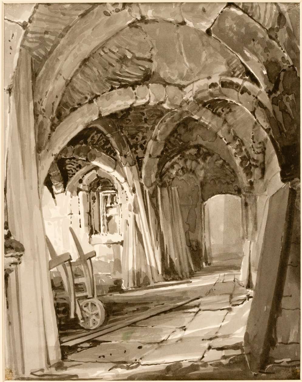 Gewölbe unter der Kapelle von St. Thomas A
