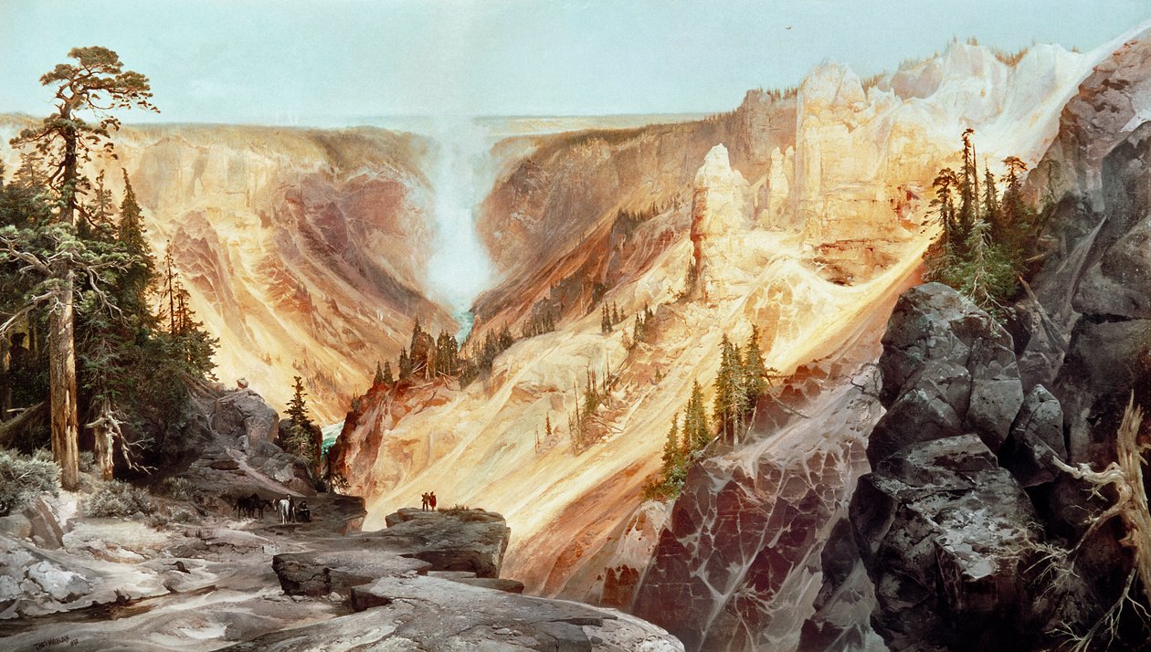 Der Grand Canyon des Yellowstone von Thomas Moran