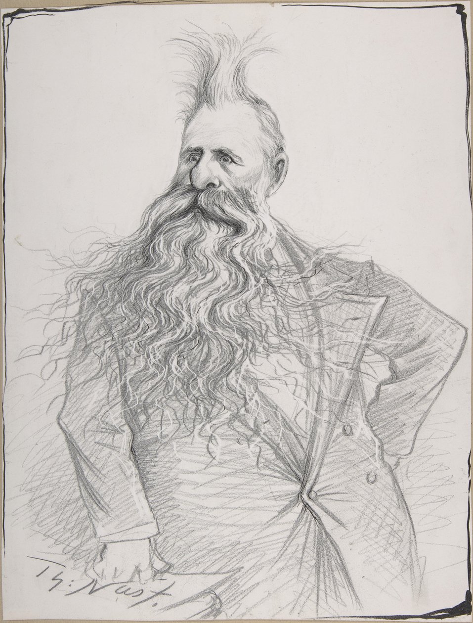 Karikatur des Senators Joseph N. Dolph von Thomas Nast