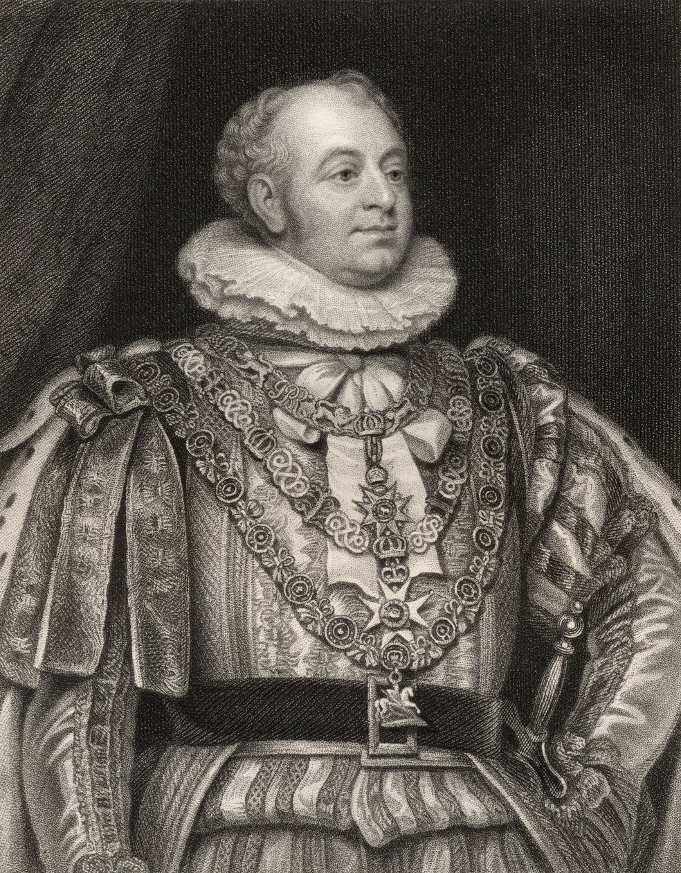 Prinz Friedrich, Herzog von York und Albany, graviert von J. Jenkins, aus 