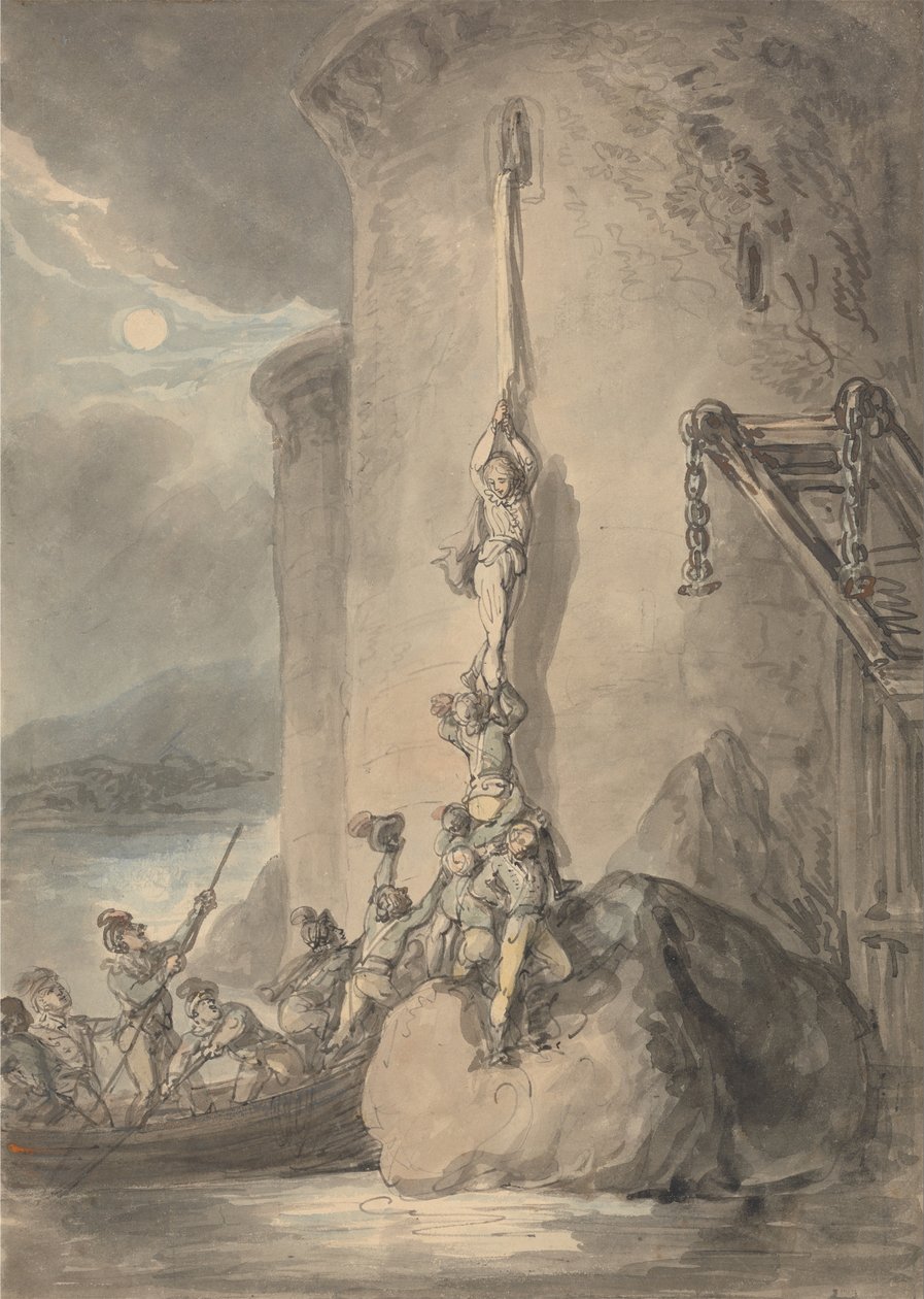Ein militärisches Abenteuer von Thomas Rowlandson