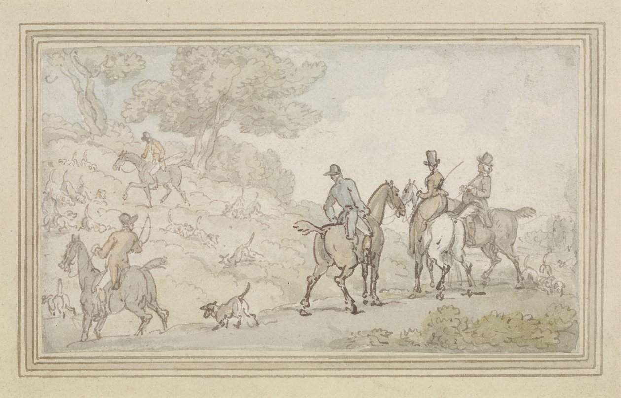 Zeichnungsdeckblatt von Thomas Rowlandson