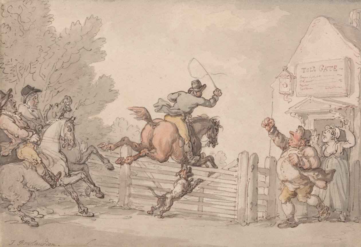 Maut umgehen von Thomas Rowlandson