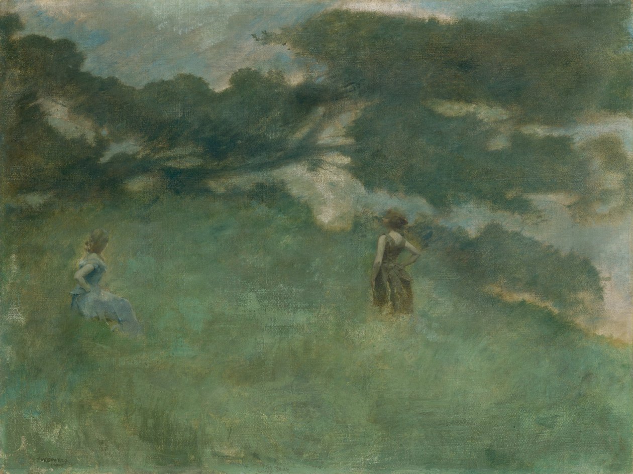 Die Einsiedlerdrossel von Thomas Wilmer Dewing