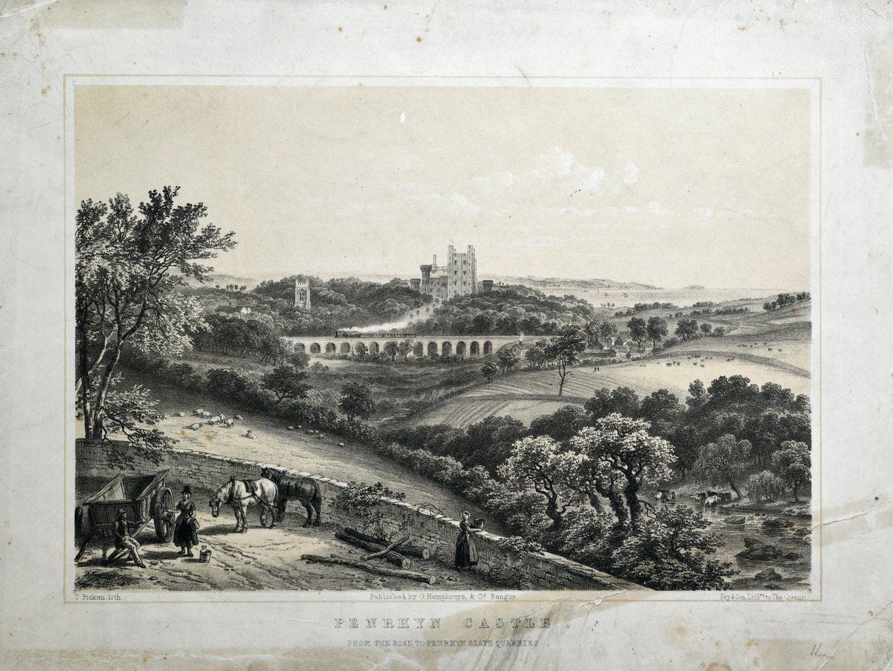 Penrhyn Castle, ca. 1850 von Thomas Ashburton Picken