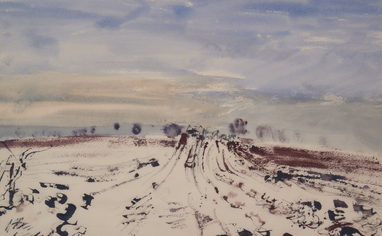Der Bauernweg im Schnee von Thomas Barclay Hennell