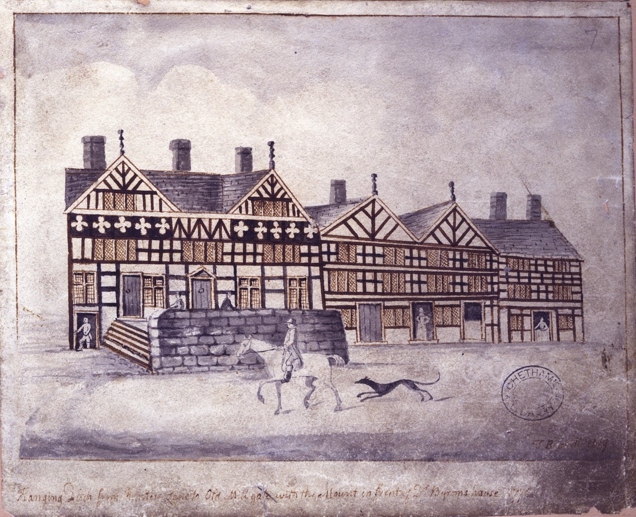 Hanging Ditch, Manchester, 1819 von Thomas Barritt