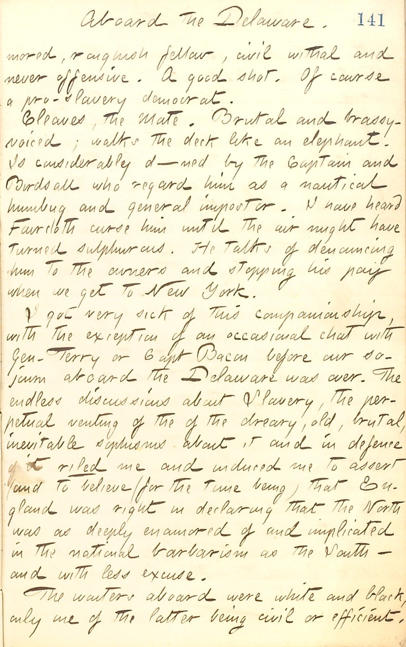 Thomas Butler Gunn Tagebücher - Band 20, Seite 155, 31. August 1862 von Thomas Butler Gunn