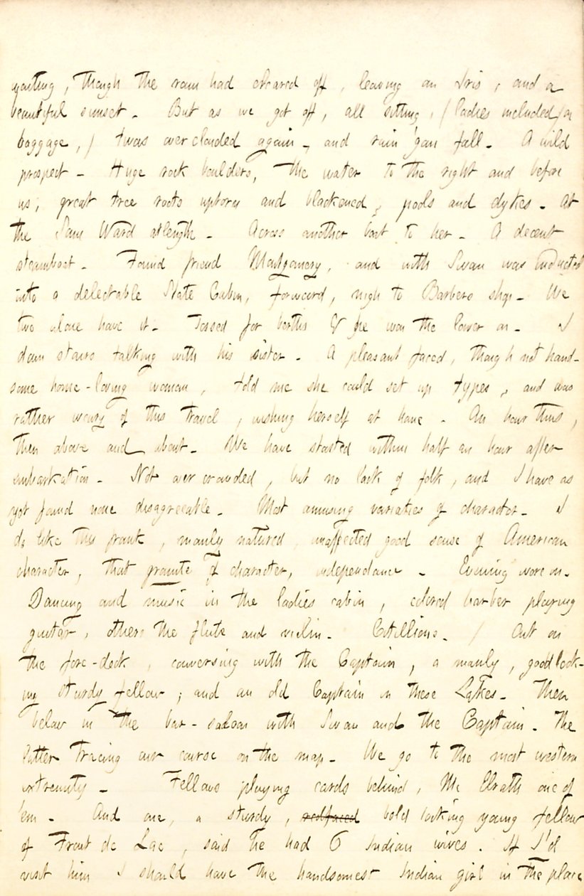 Thomas Butler Gunn Tagebücher: Band 6, Seite 59, 13. August 1853 von Thomas Butler Gunn