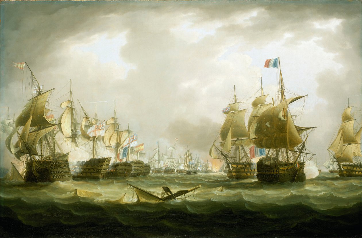 Die Schlacht von Trafalgar, 21. Oktober 1805, Beginn der Aktion von Thomas Buttersworth