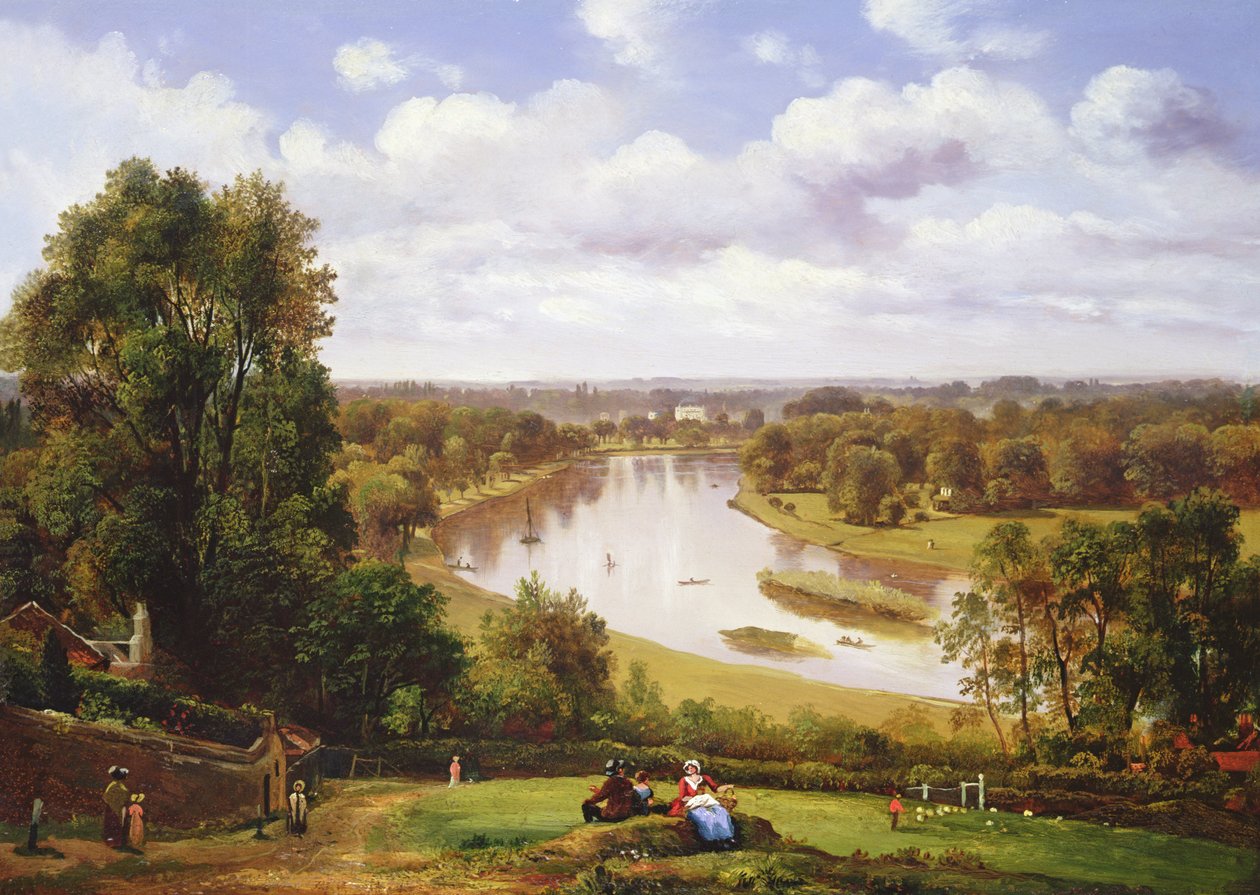 Blick auf die Themse von Richmond Hill von Thomas Christopher Hofland