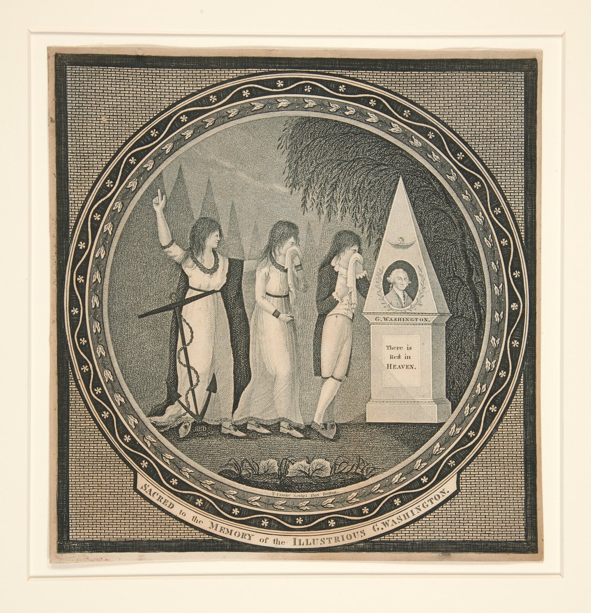 Heilig dem Andenken des berühmten G. Washington von Thomas Clarke