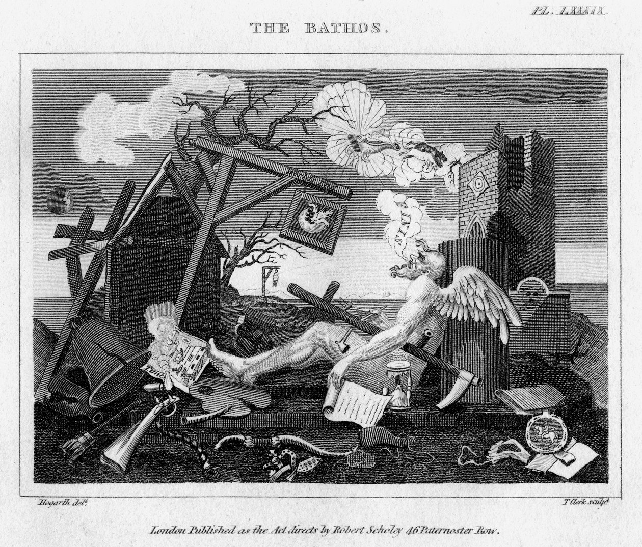Der Bathos, 18. Jahrhundert von Thomas Clerk