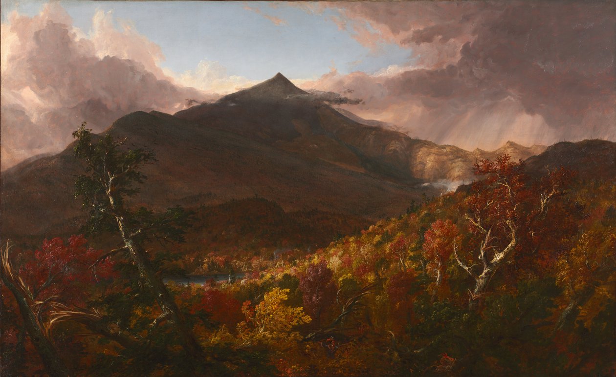 Blick auf den Schroon Mountain, Essex County, New York, nach einem Sturm, 1838 von Thomas Cole