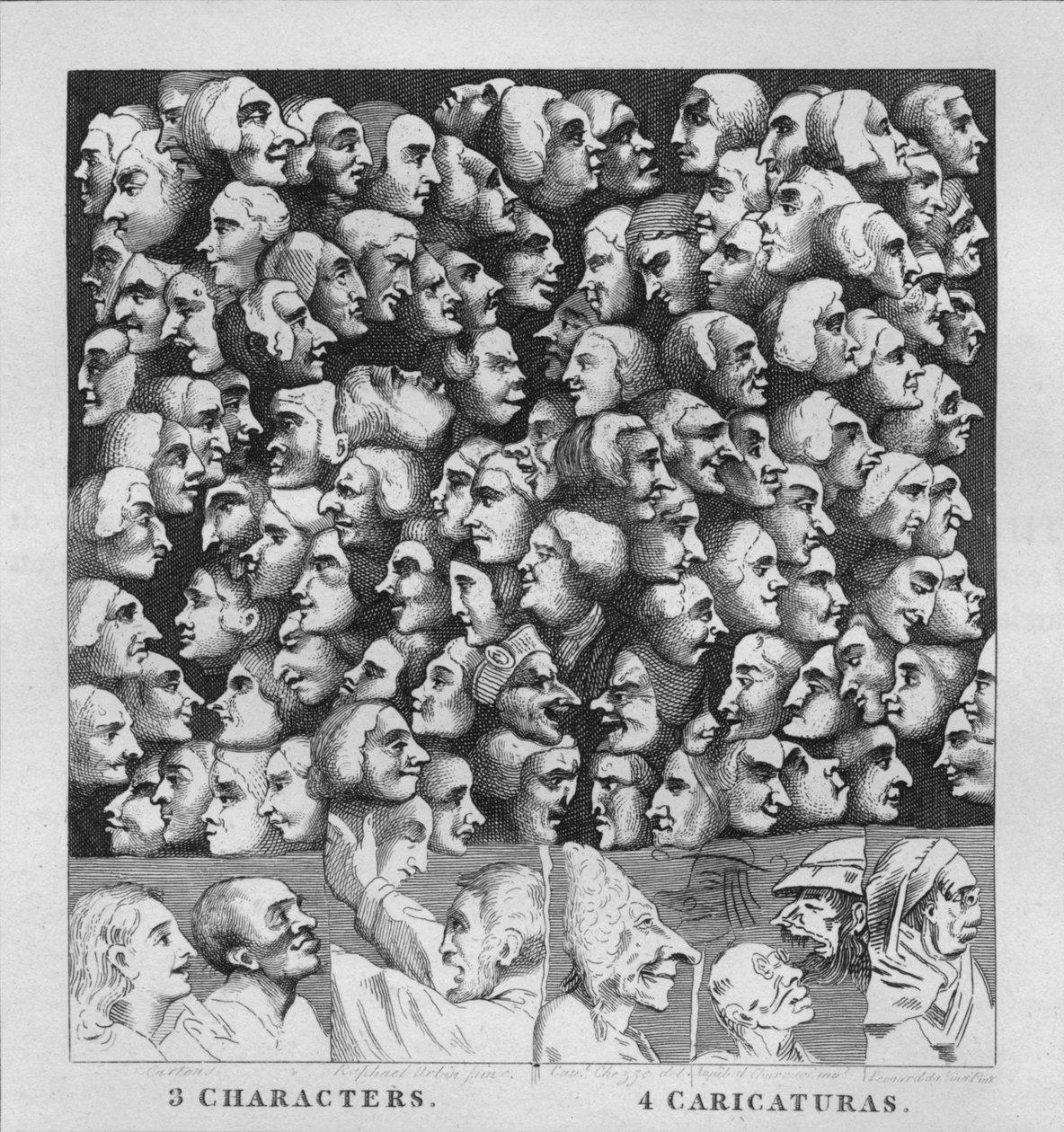 Charaktere und Karikaturen, 1807, 1827 von Thomas Cook