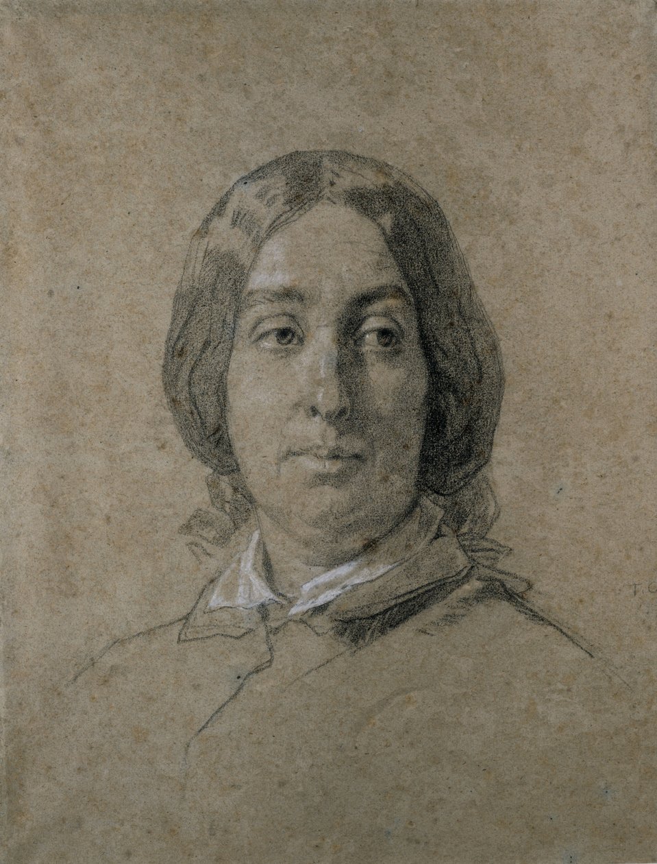 Porträt von George Sand von Thomas Couture