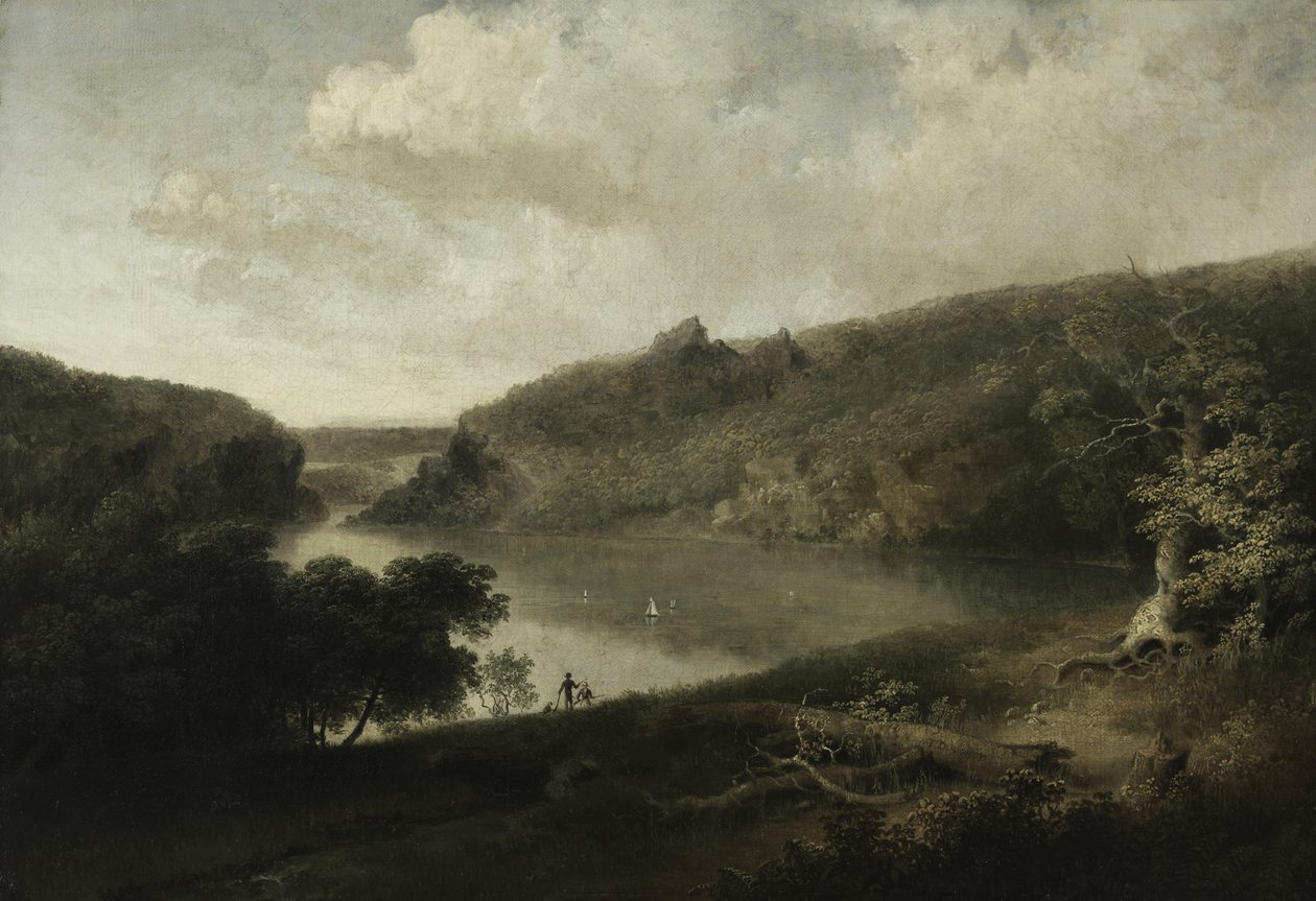 Blick auf einen See, um 1830 von Thomas Doughty