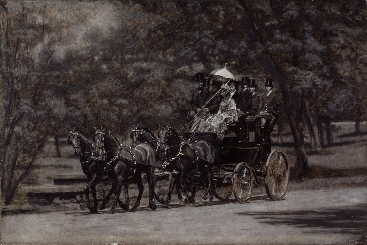 Die Fairman Rogers Four-In-Hand (Ein Maivormittag im Park) von Thomas Eakins