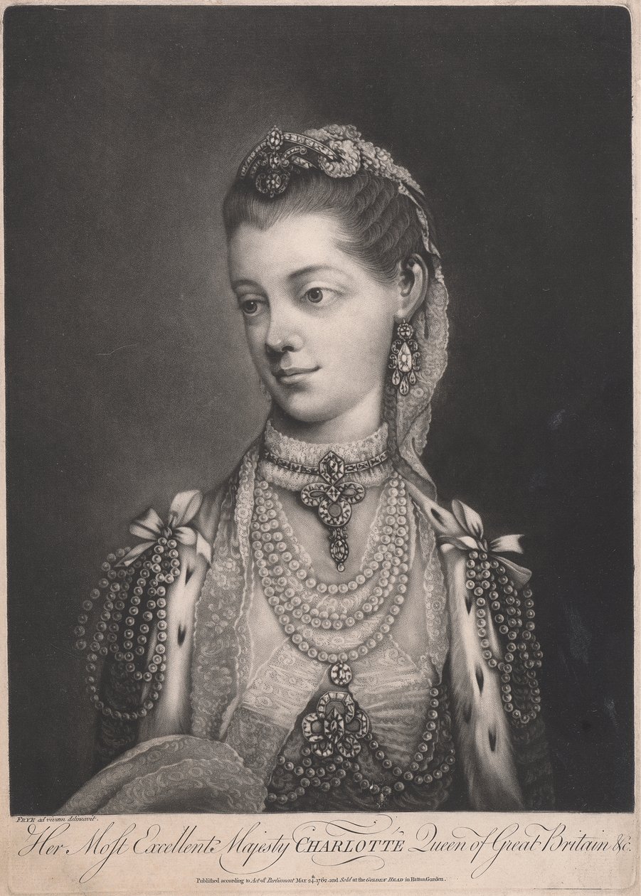 Ihre Exzellenz Königin Charlotte, Königin von Großbritannien von Thomas Frye