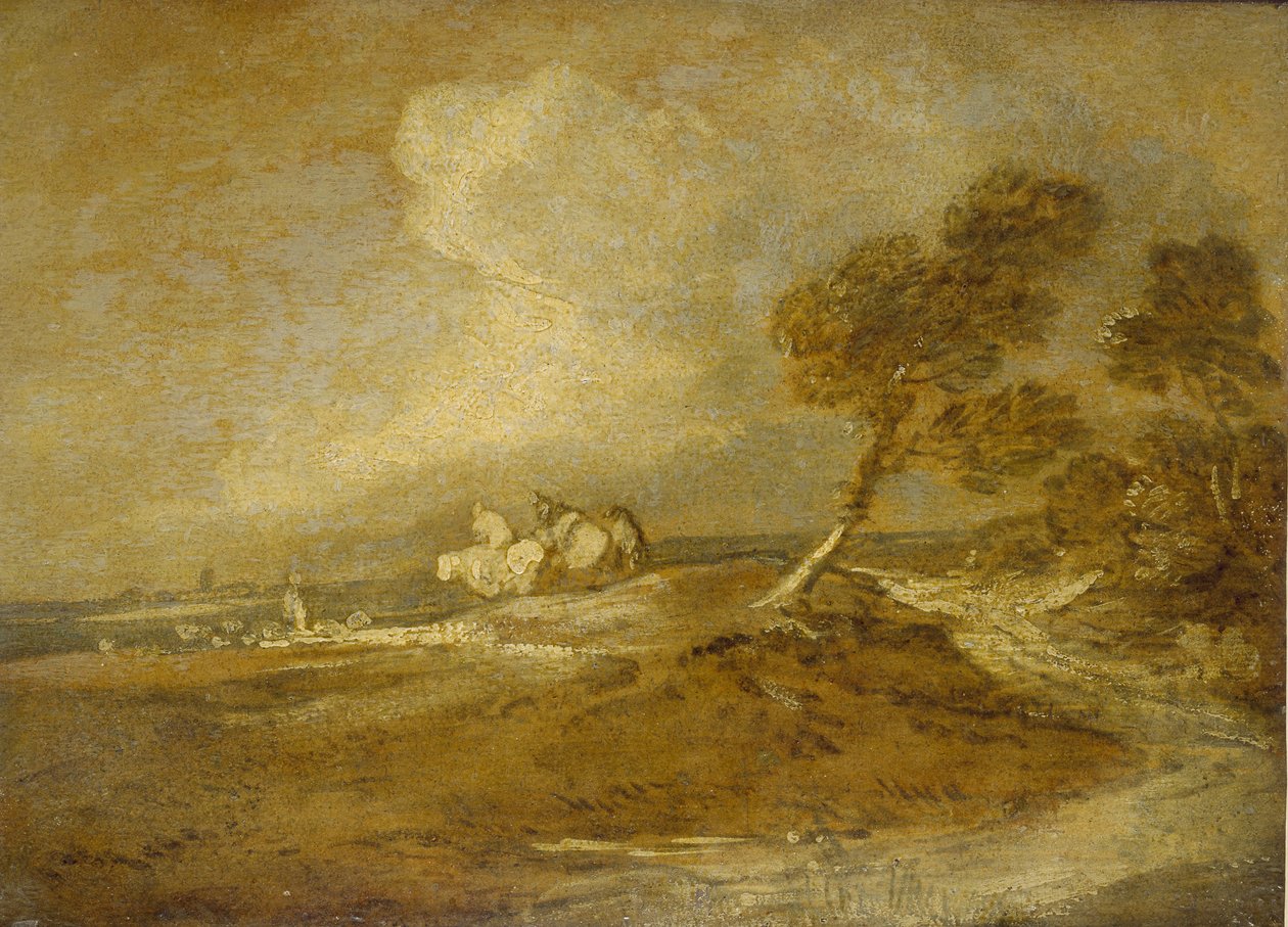 Eine Landschaft mit Reitern von Thomas Gainsborough