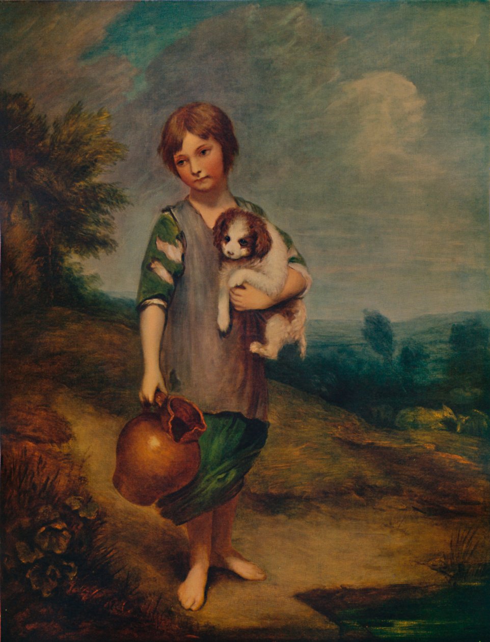 Hüttenkind mit Hund und Krug, 1785, 1935 von Thomas Gainsborough