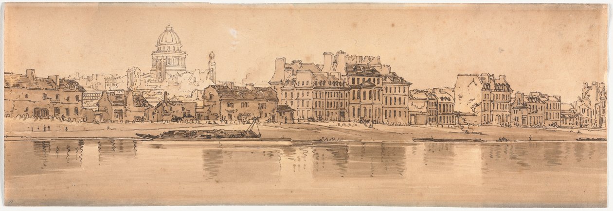 Eine Auswahl von zwanzig der malerischsten Ansichten in Paris, 1802 von Thomas Girtin