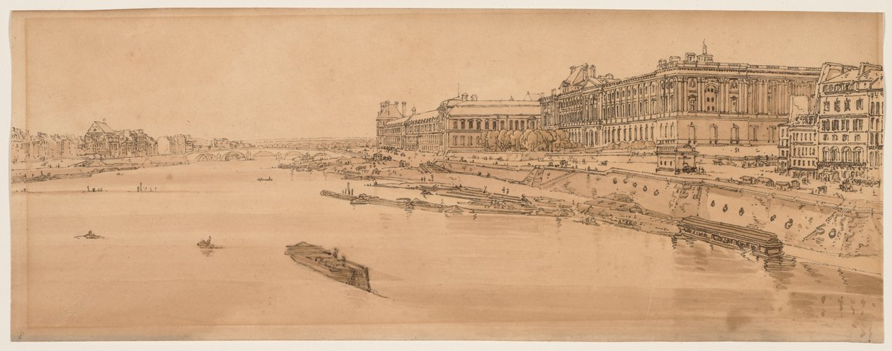 Eine Auswahl von zwanzig der malerischsten Ansichten in Paris, 1802 von Thomas Girtin