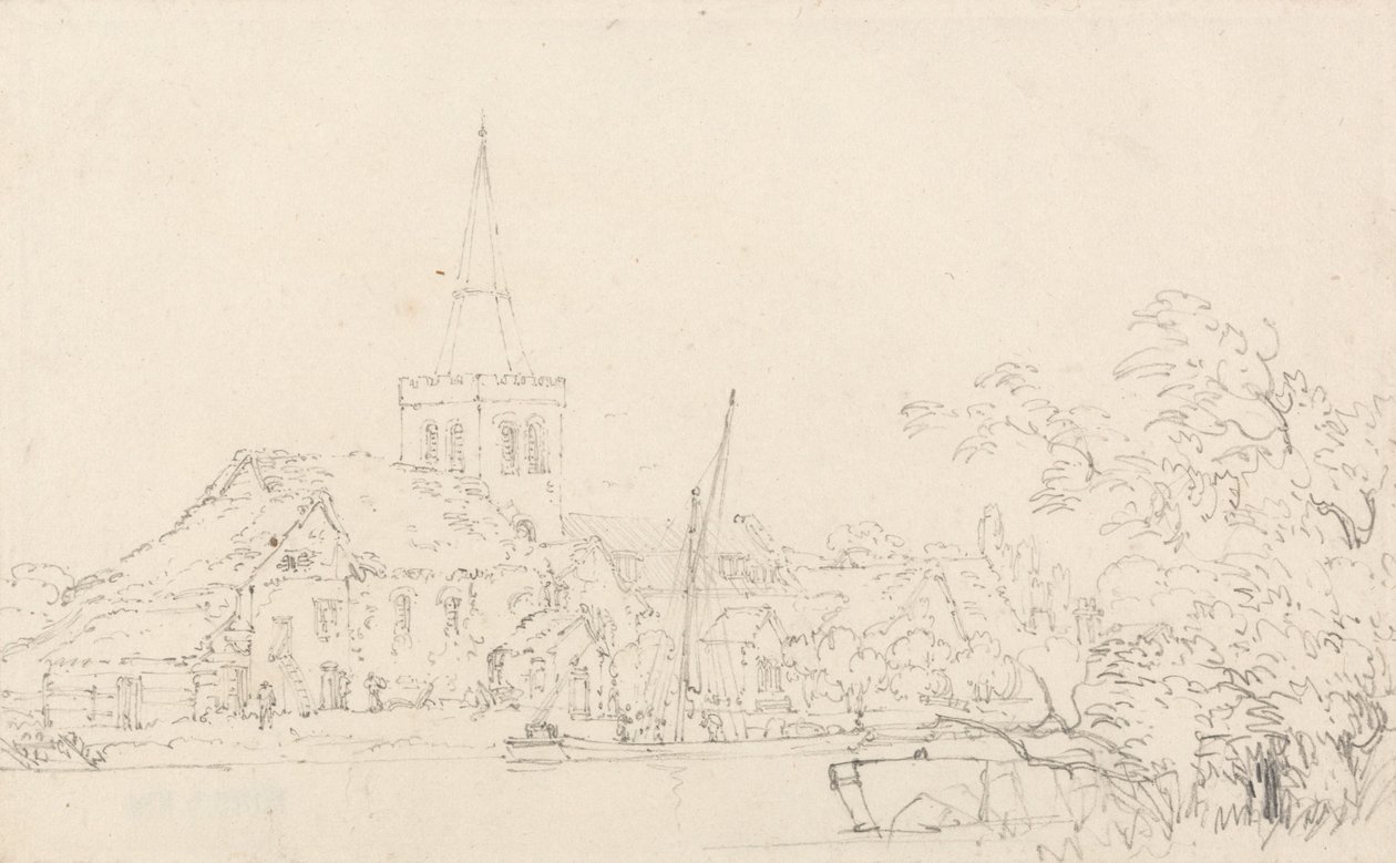 Kirche von Great Marlow, Buckinghamshire von Thomas Girtin