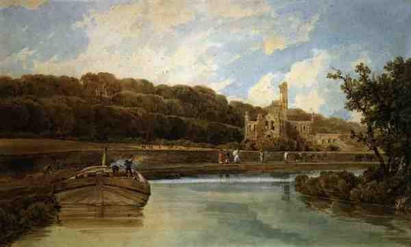 Kirkstall Abbey, Yorkshire von Thomas Girtin