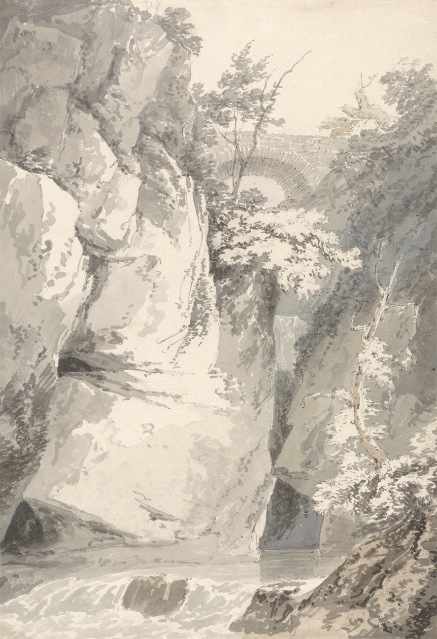 Am Ufer des Lago di Como, ca. 1796 von Thomas Girtin