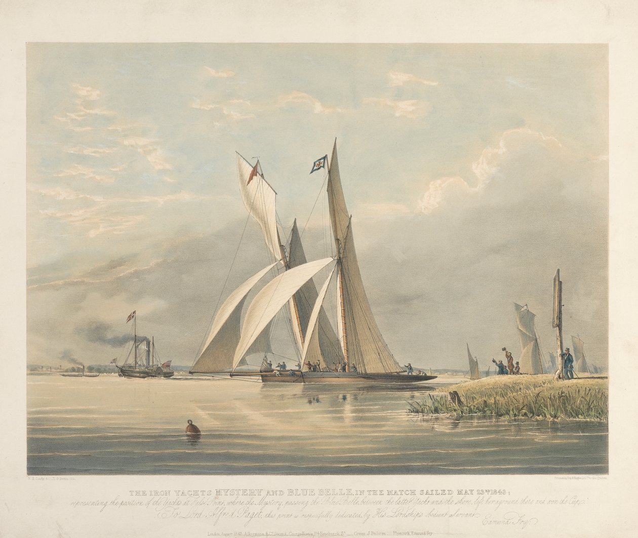 Das Geheimnis der Eisernen Yachten und Blue Belle im Rennen am 23. Mai 1843