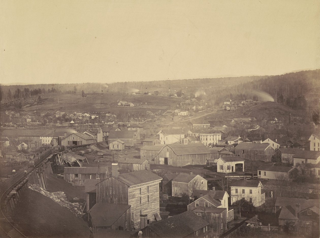 Honesdale, Abschnitt 3, Del. & Hudson Canal Co., ca. 1863-1865 von Thomas H. Johnson