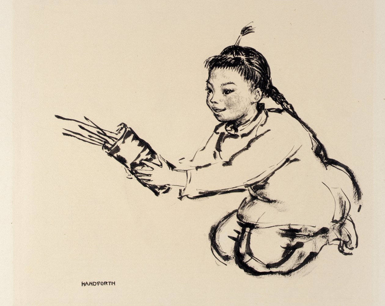 Chinesisches Mädchen von Thomas Handforth