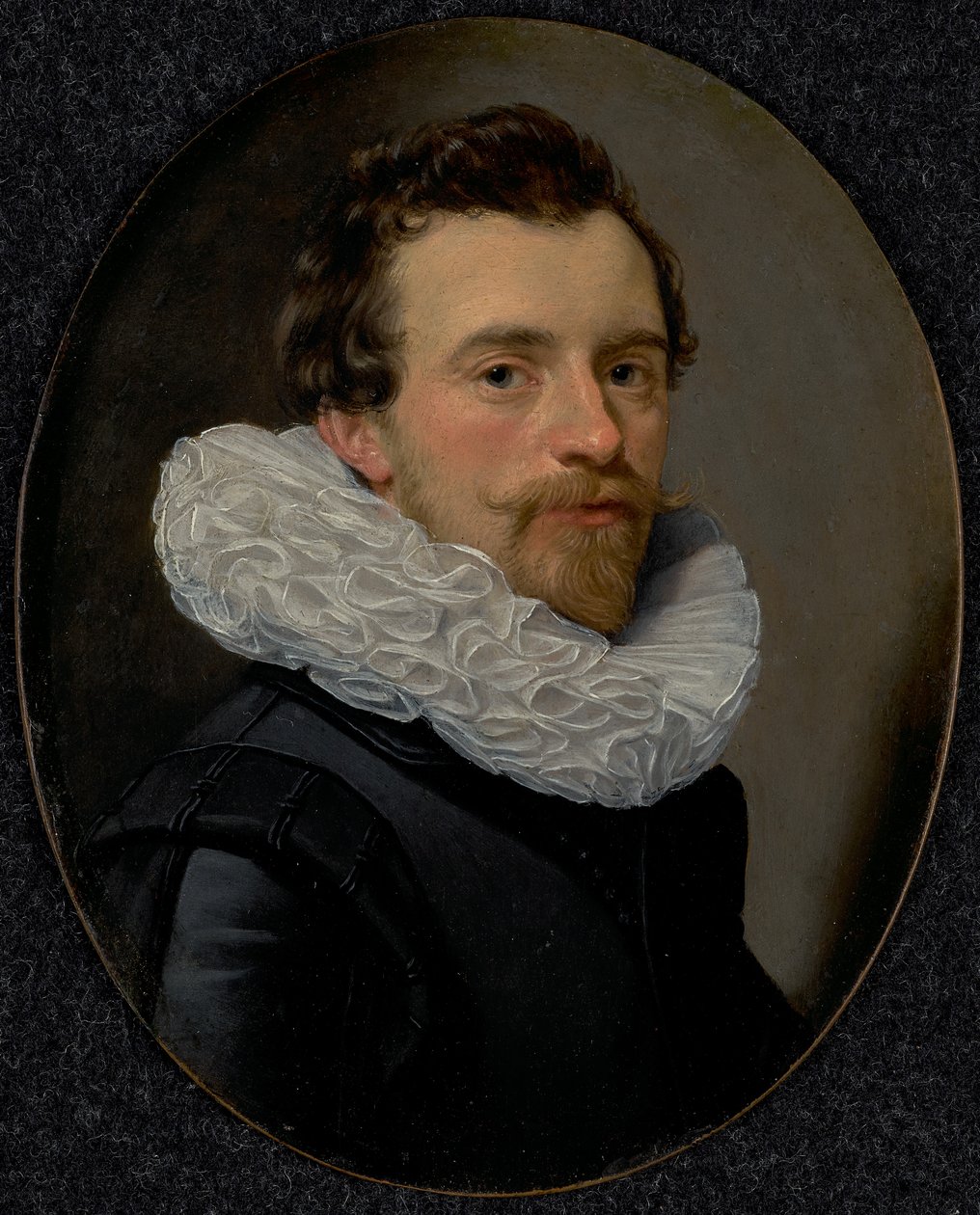 Porträt eines jungen Mannes mit Halskrause von Thomas Hendricksz. de Keyser
