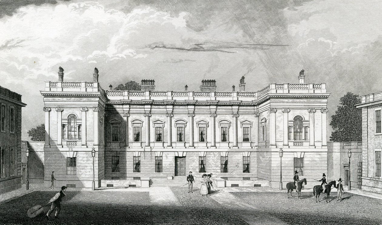 Burlington House, Royal Academy of Arts, Piccadilly, London, ca. 1829-31 von Thomas Hosmer Shepherd