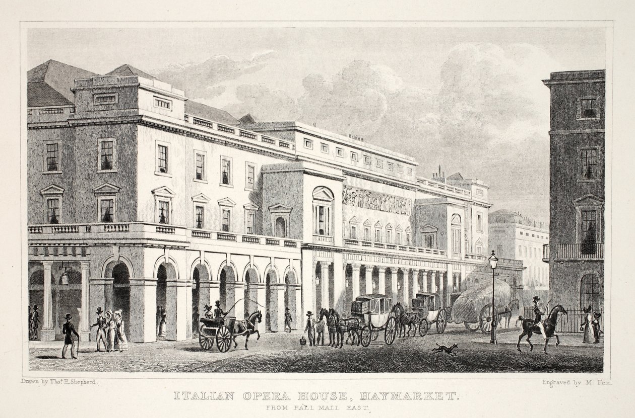 Italienisches Opernhaus, Haymarket, aus 