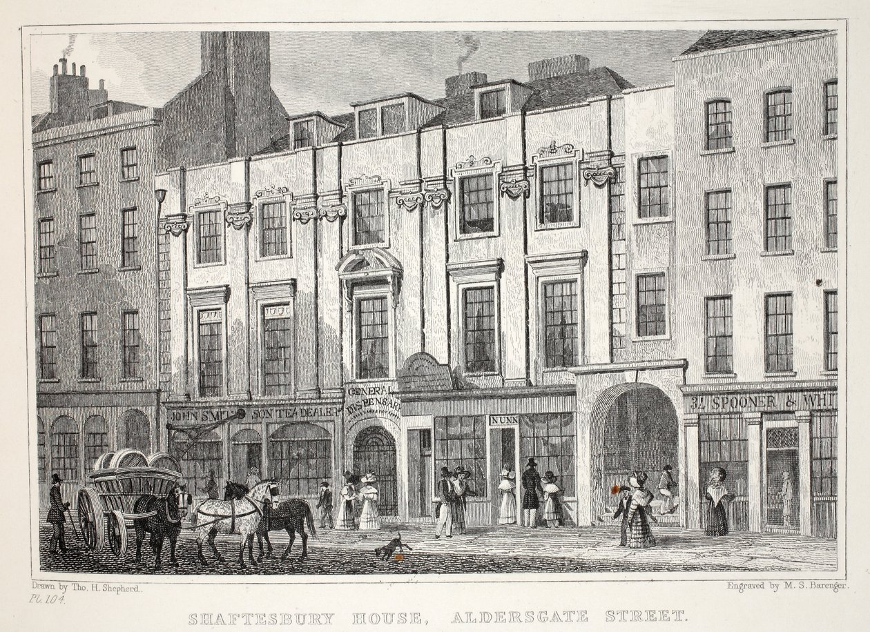 Shaftesbury House, Aldersgate Street, aus 