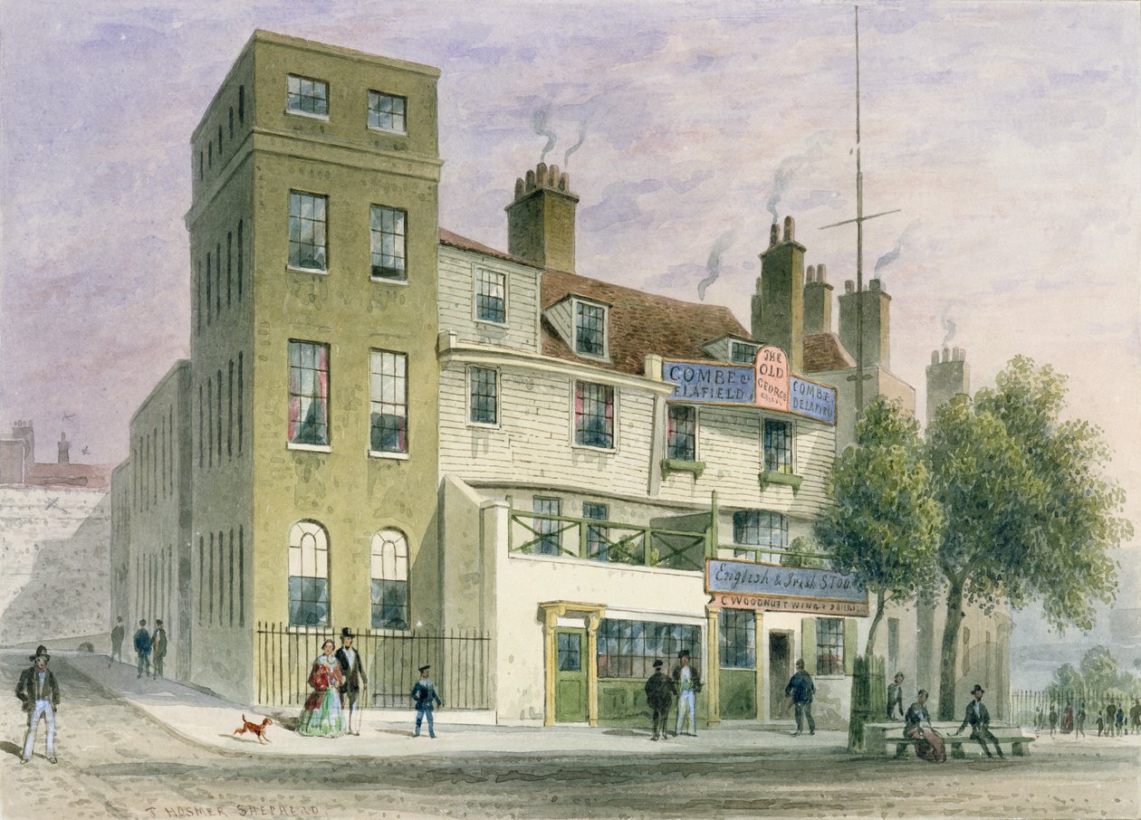 Der Alte George auf dem Tower Hill von Thomas Hosmer Shepherd