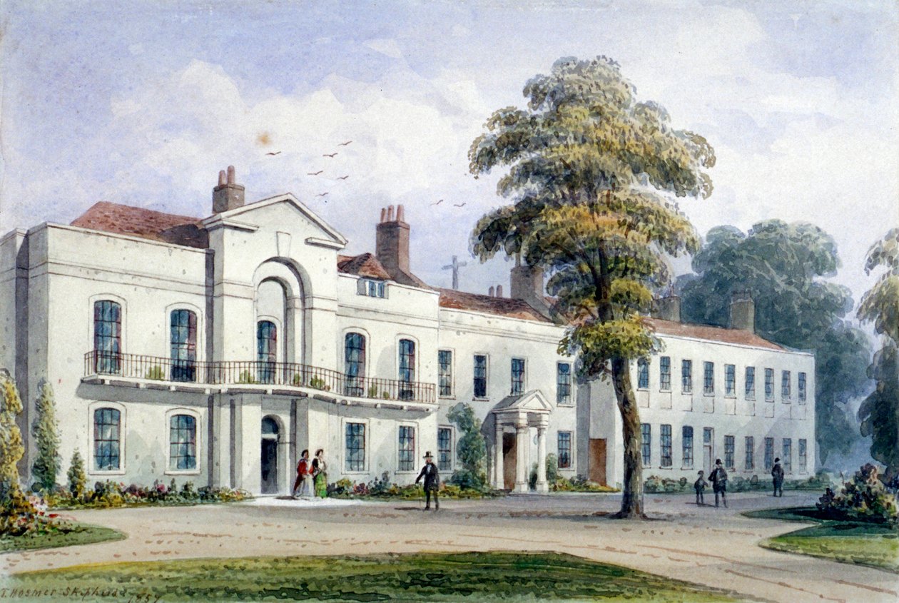 Ansicht von Brompton Lodge, Kensington, London von Thomas Hosmer Shepherd