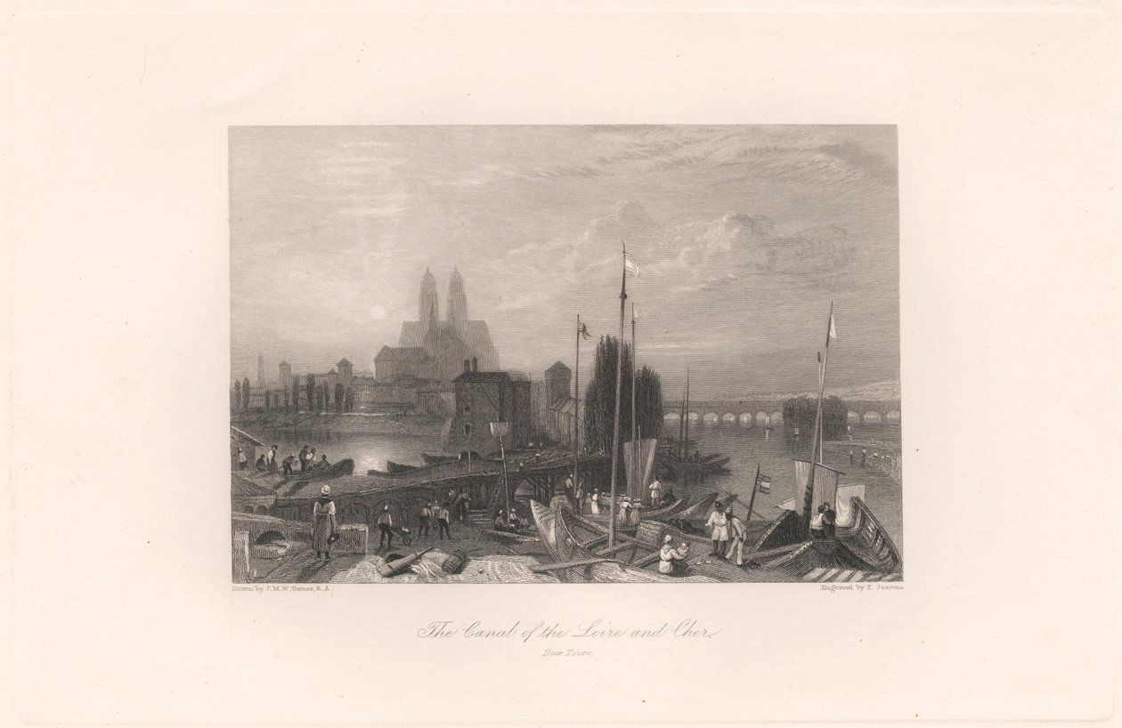 Kanal der Loire und Cher, in der Nähe von Tours von Thomas Jeavons