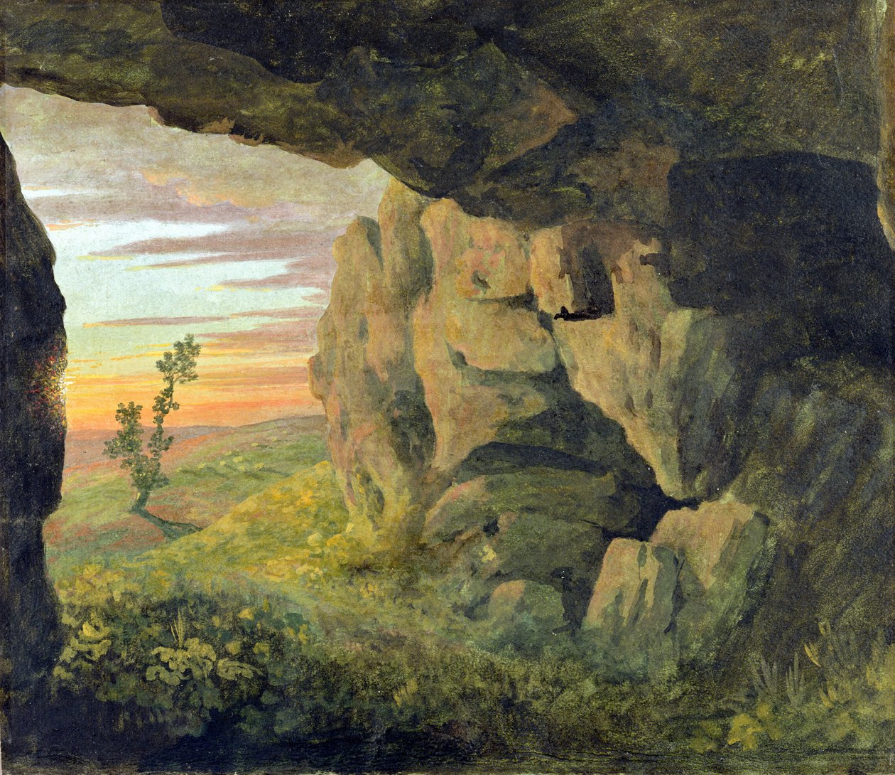 Eine Höhle in der Nähe von St. Agnese außerhalb der Porta Pia von Thomas Jones