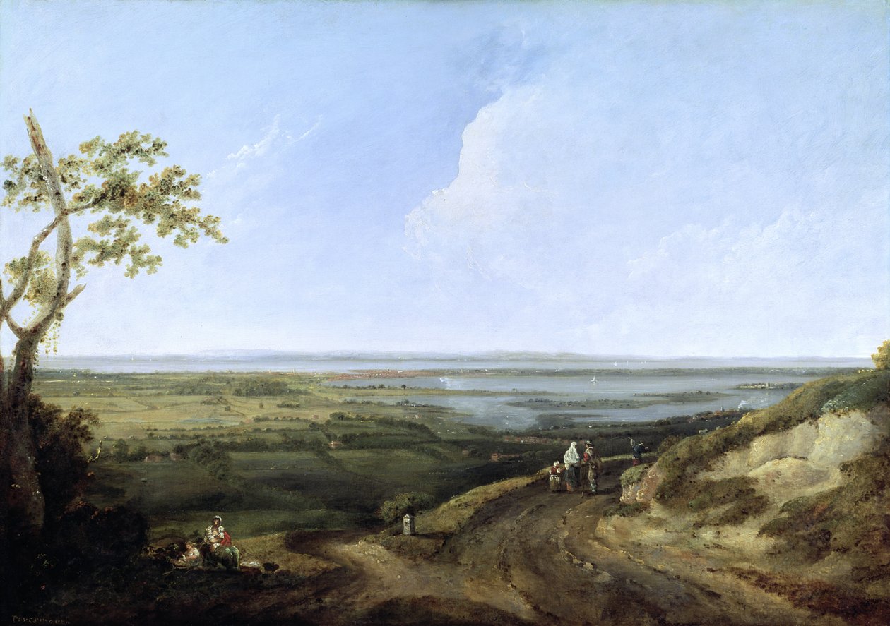 Blick auf Portsmouth vom Portsdown Hill von Thomas Jones