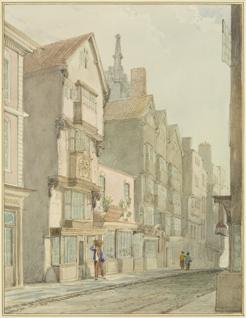 Mary-le-Port Straße von Thomas Leeson the Elder Rowbotham