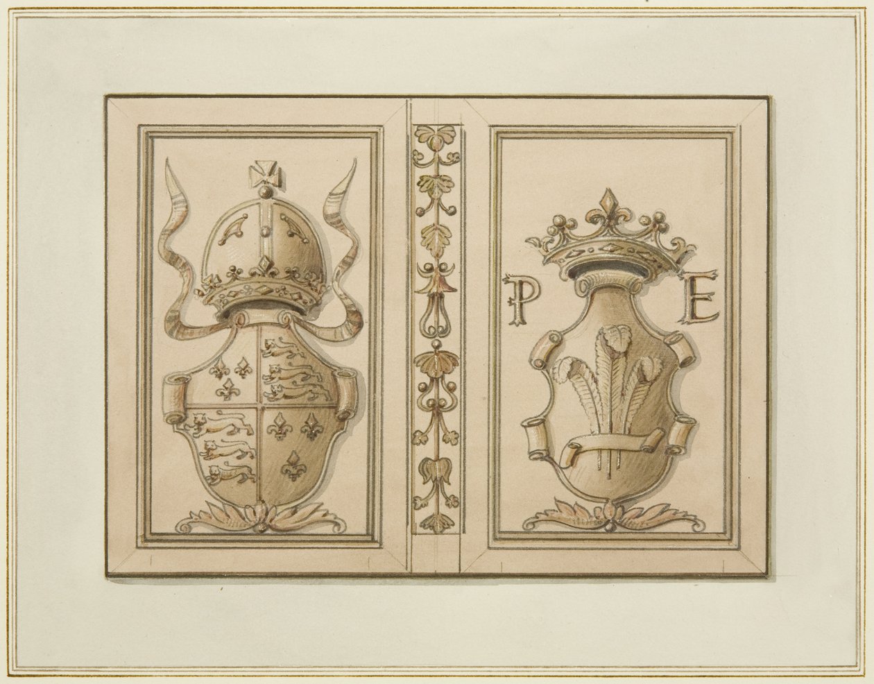 Königliche Wappen aus der Baldwin Street 46 von Thomas Leeson the Elder Rowbotham