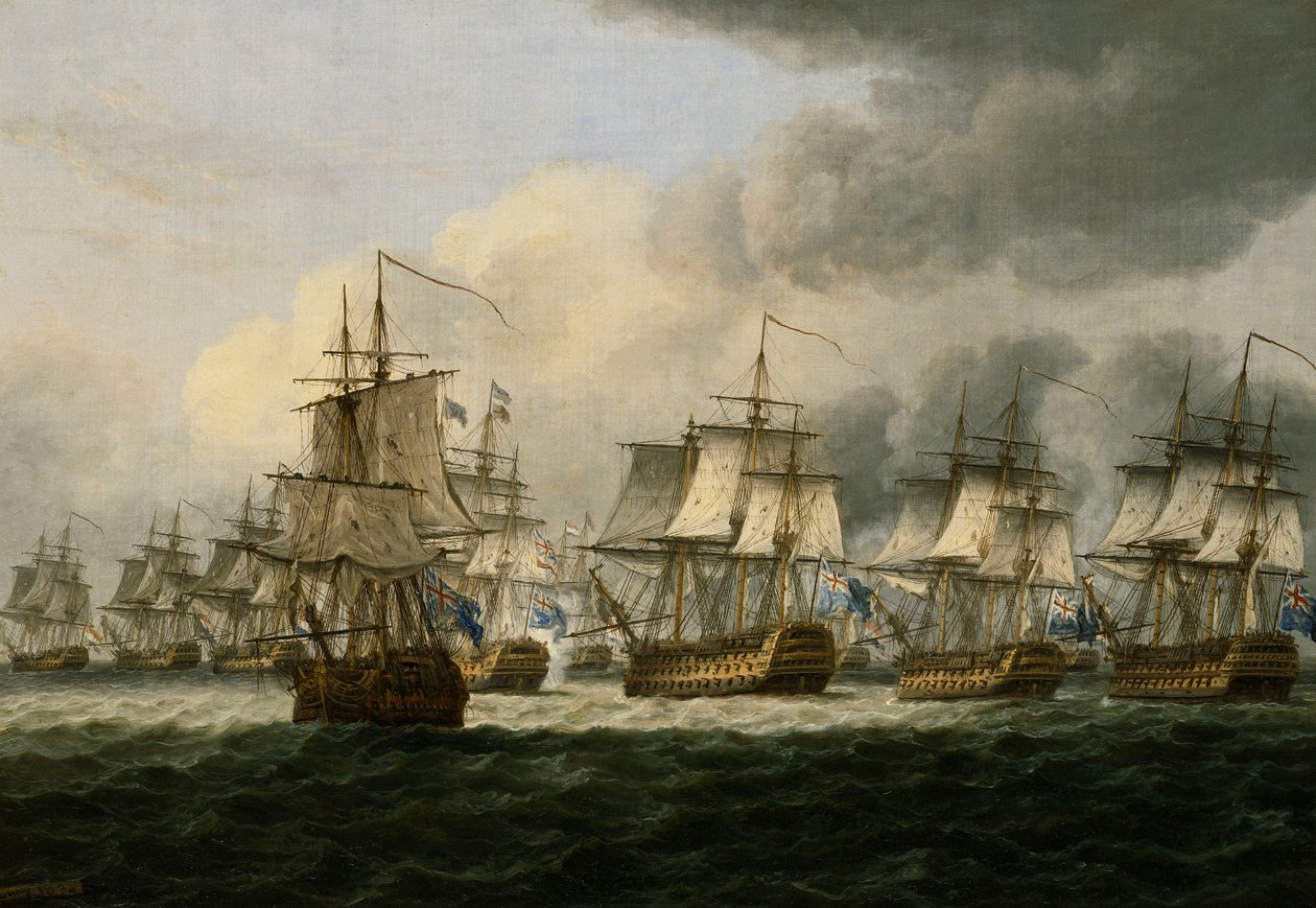Die Schlacht von Doggerbank, 5. August 1781, 1834 von Thomas Luny