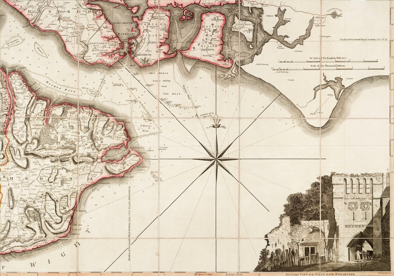 Hampshire oder die Grafschaft Southampton einschließlich der Isle of Wight von Thomas Milne