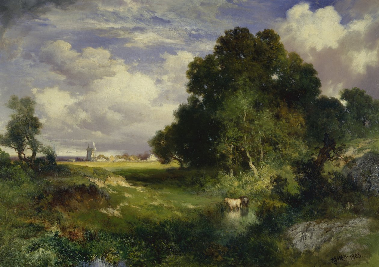Ein Sommertag, East Hampton, Long Island von Thomas Moran