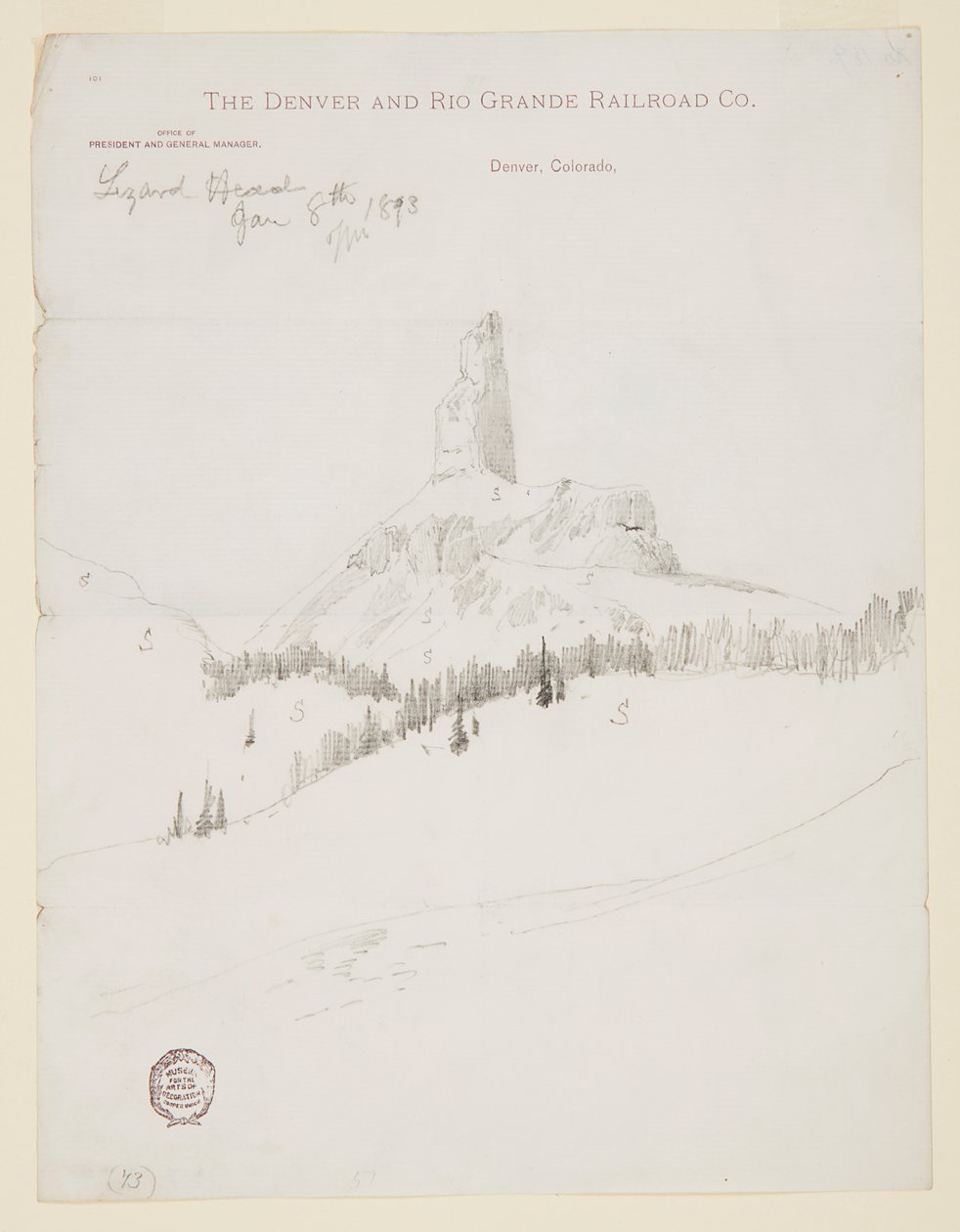 Lizard Head Peak, Colorado von Thomas Moran