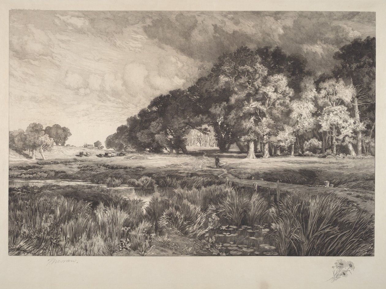 Landschaft auf Long Island von Thomas Moran